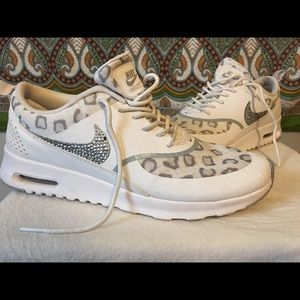 Nike Glitter - White leopard
